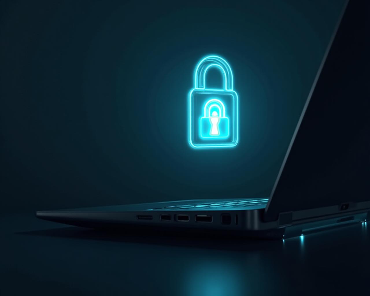 Abstract representation of data protection and digital security