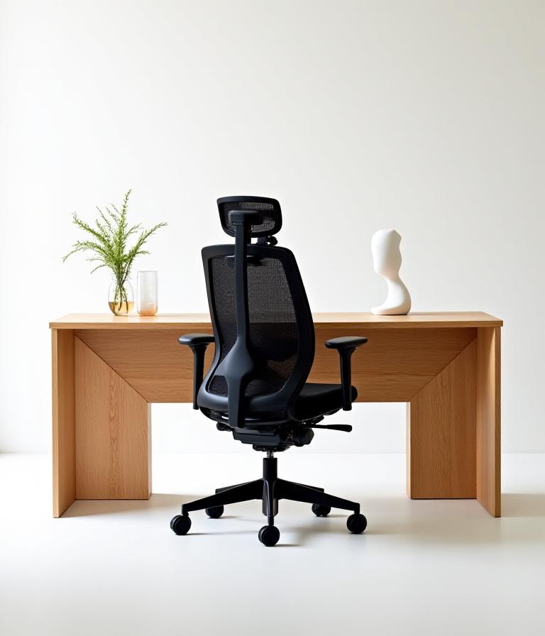 Central focus showroom image of curated furniture